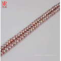 4-5mm Lavanda Nature Cultured Pearls Strand, Round Button